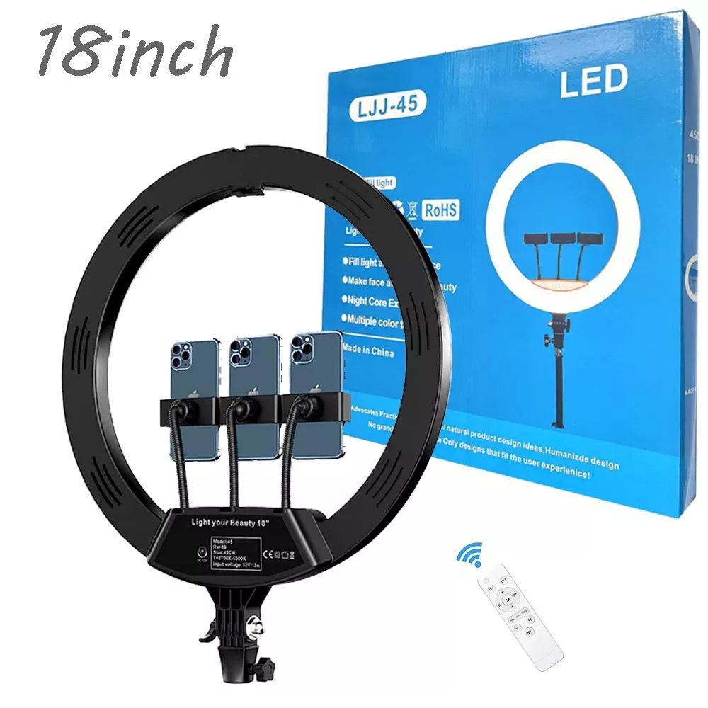 B-Light Ring Light Halo 18 Inch 3-in-1 (LJJ-45)