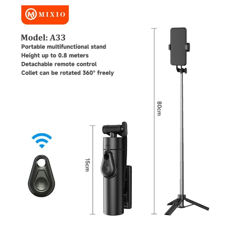 MIXIO Selfie Stick Super Mini - A33