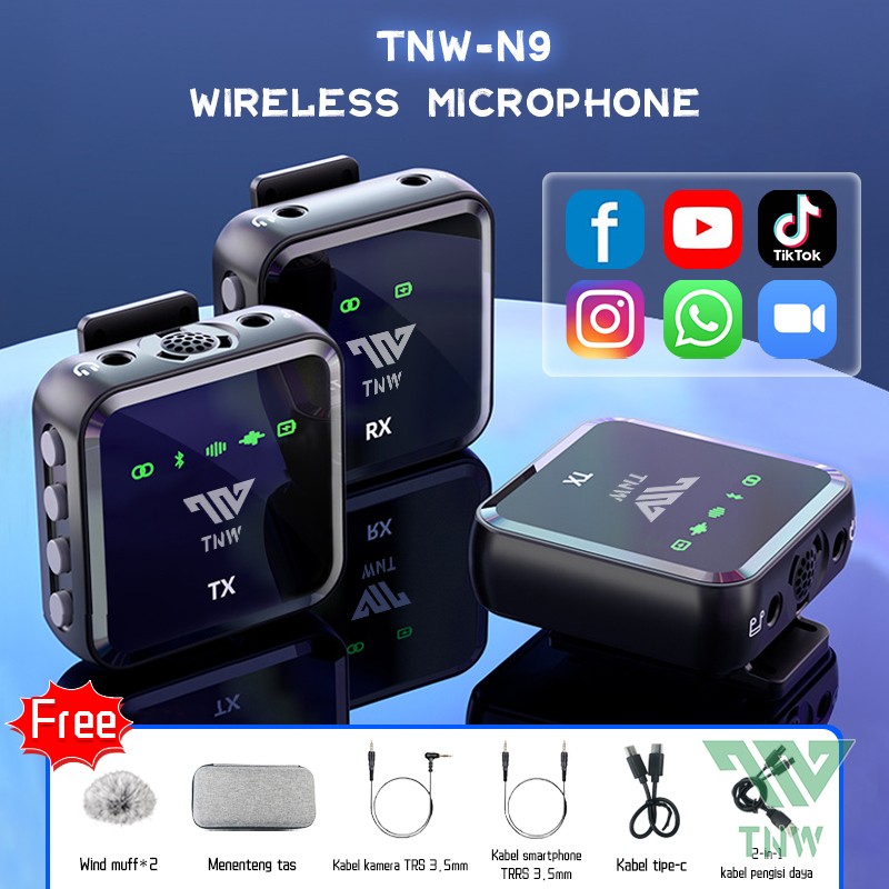 Rekomendasi mic clip-on wireless - TNW N9